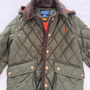 Polo by Ralph Lauren Kids Quilted Green Jacket size 4